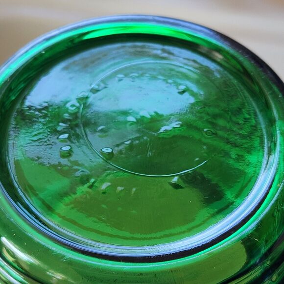 National Potteries Cleveland, Ohio Green Ribbed Glass Division 1162 Mold See Pic - Picture 10 of 10